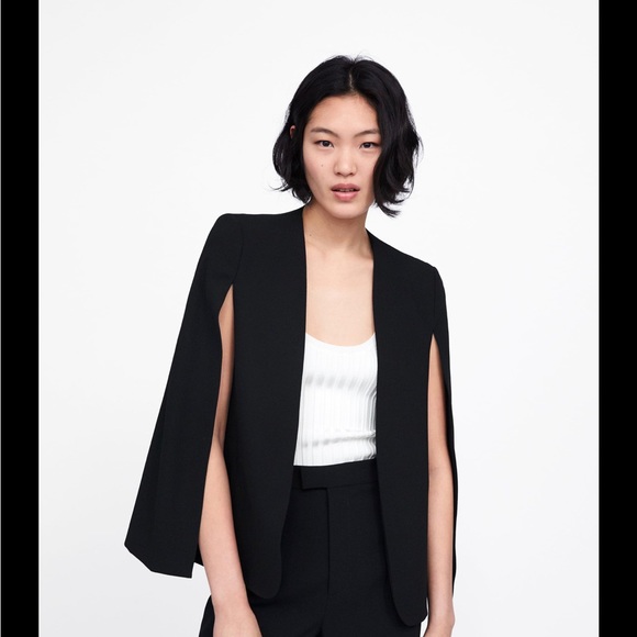 cape blazer zara